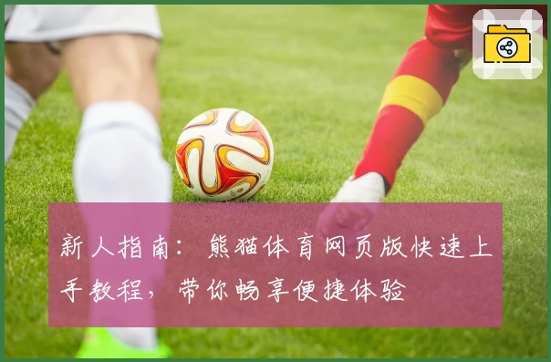 新人指南：熊猫体育网页版快速上手教程，带你畅享便捷体验
